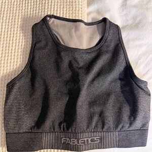 Fabletics Charcoal Gray Sports Bra NWOT